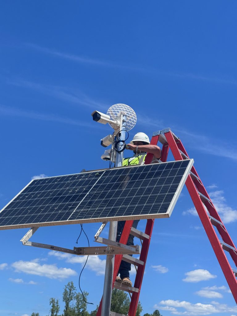 Integrating Energy-efficient Solar Panel Modules for Reliable Off-Grid Security